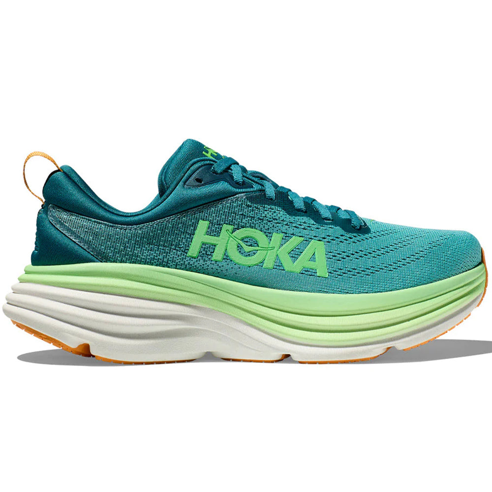 Men's Hoka Bondi 8, Deep Lagoon/Ocean Mist, 9.5 D Medium