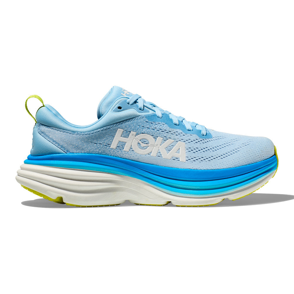 Men's Hoka Bondi 8, Airy Blue/Diva Blue, 10 D Medium