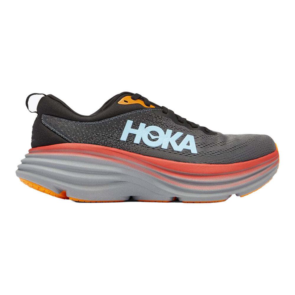 Men's Hoka Bondi 8, Anthracite/Castlerock, 9.5 D Medium
