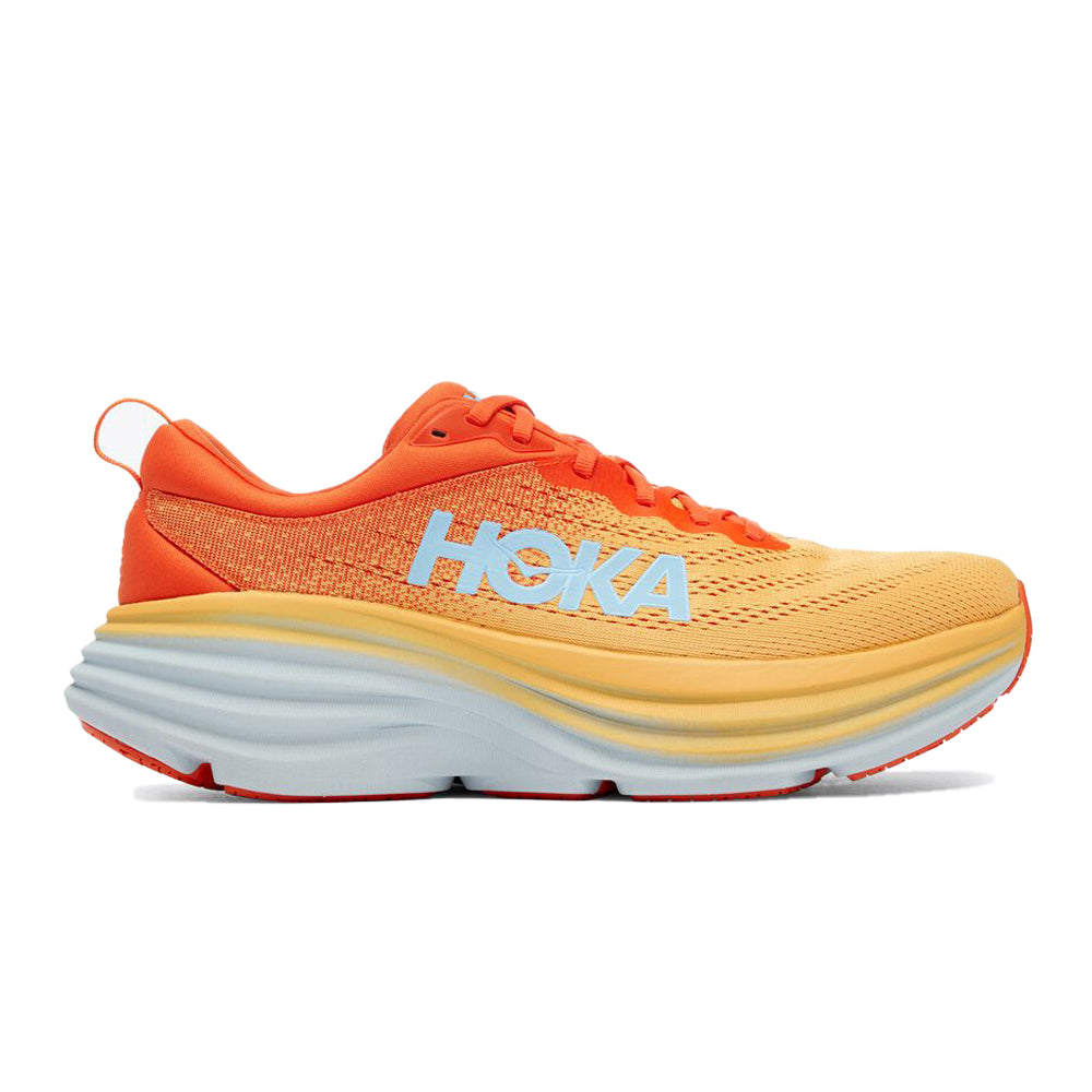 Men's Hoka Bondi 8, Puffin'S Bill/Amber Yellow, 14 D Medium