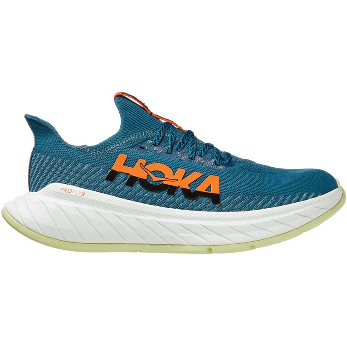Men's Hoka Carbon X 3, Blue Coral/Black, 8 D Medium