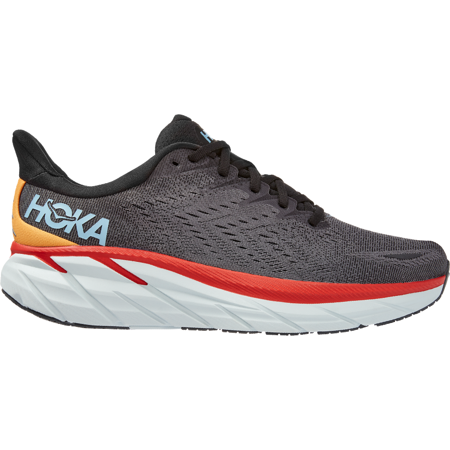 Men's Hoka Clifton 8, Anthracite/Castlerock, 10 2E Wide