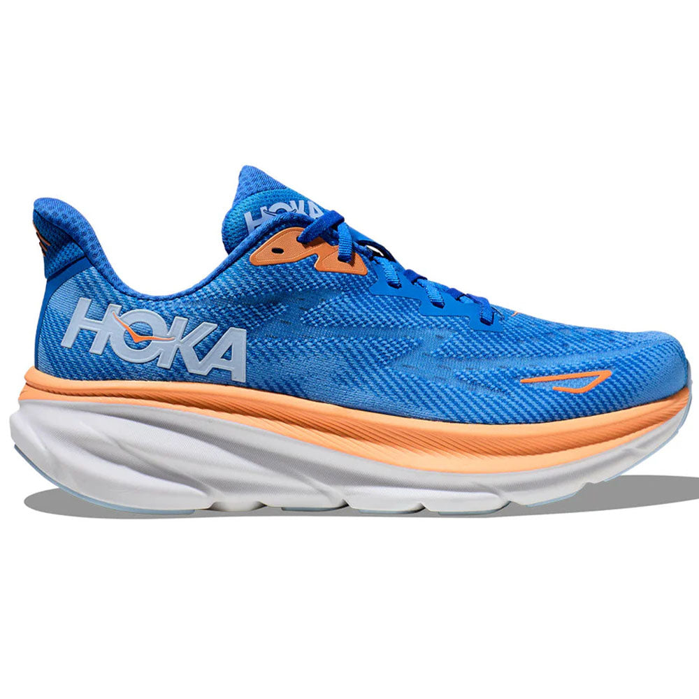 Men's Hoka Clifton 9, Coastal Sky/All Aboard, 12.5 D Medium
