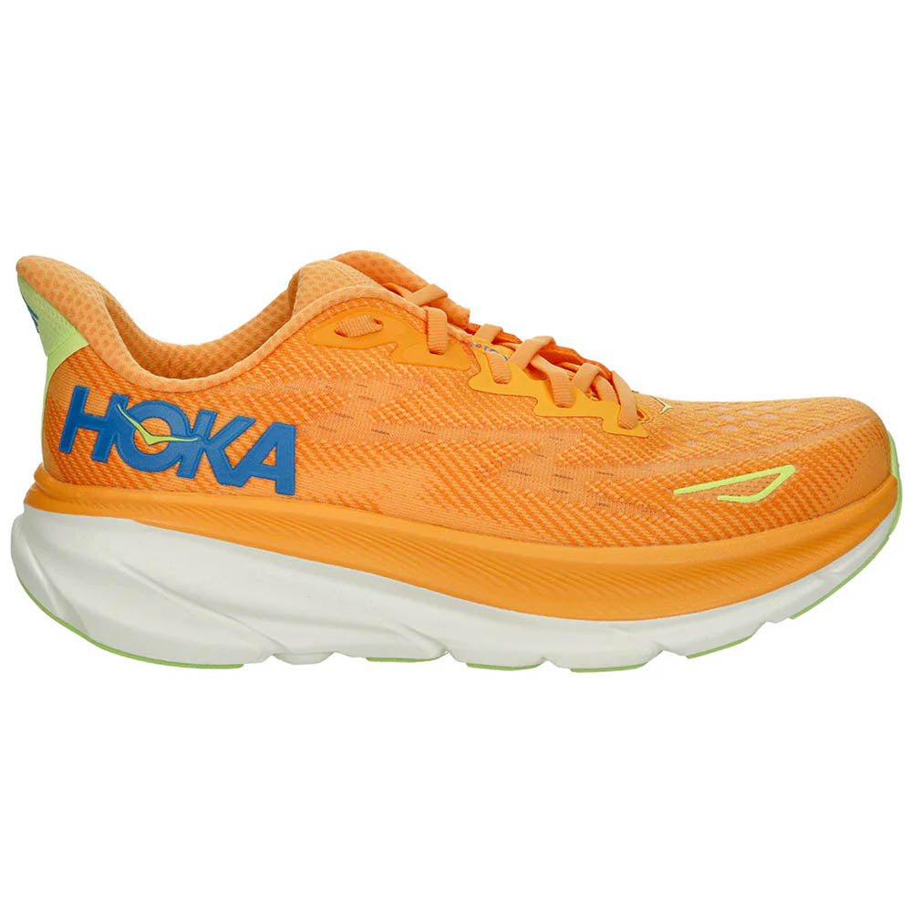 Men's Hoka Clifton 9, Solar Flare/Lettuce, 11 D Medium