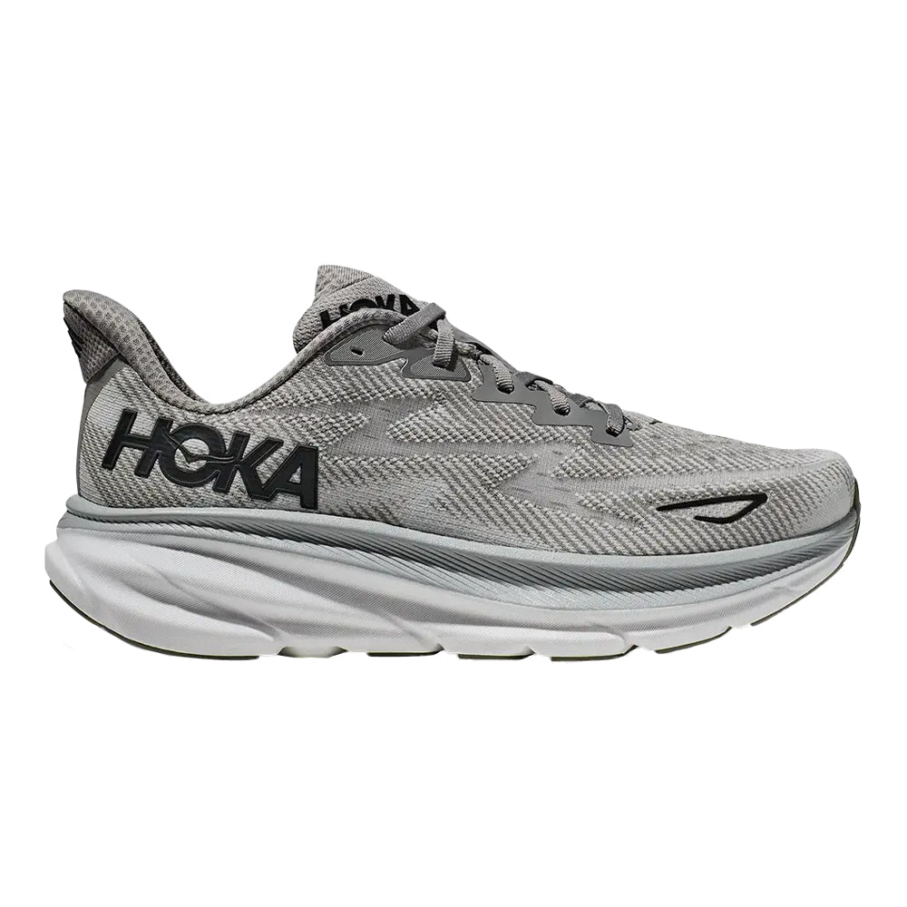 Men's Hoka Clifton 9, Harbor Mist/Black, 10 D Medium