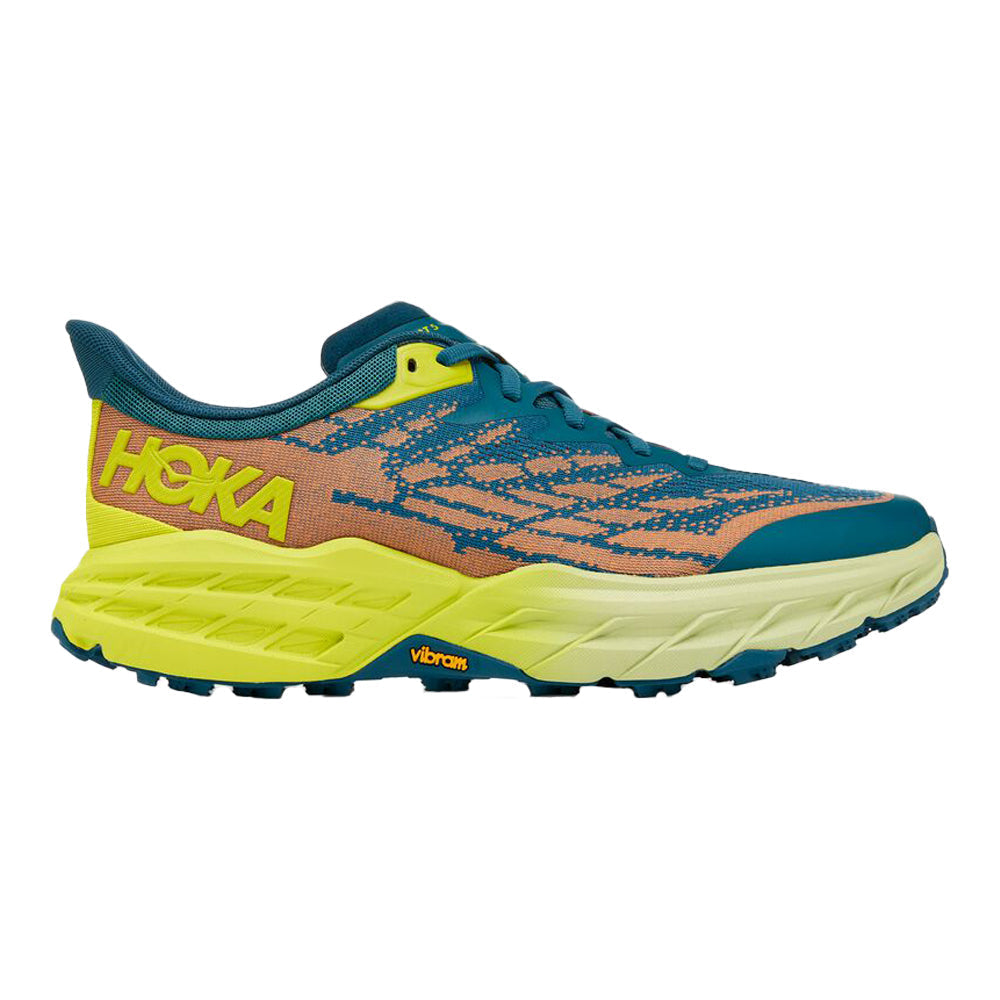 Men's Hoka Speedgoat 5, Blue Coral/Evening Primrose, 10 D Medium