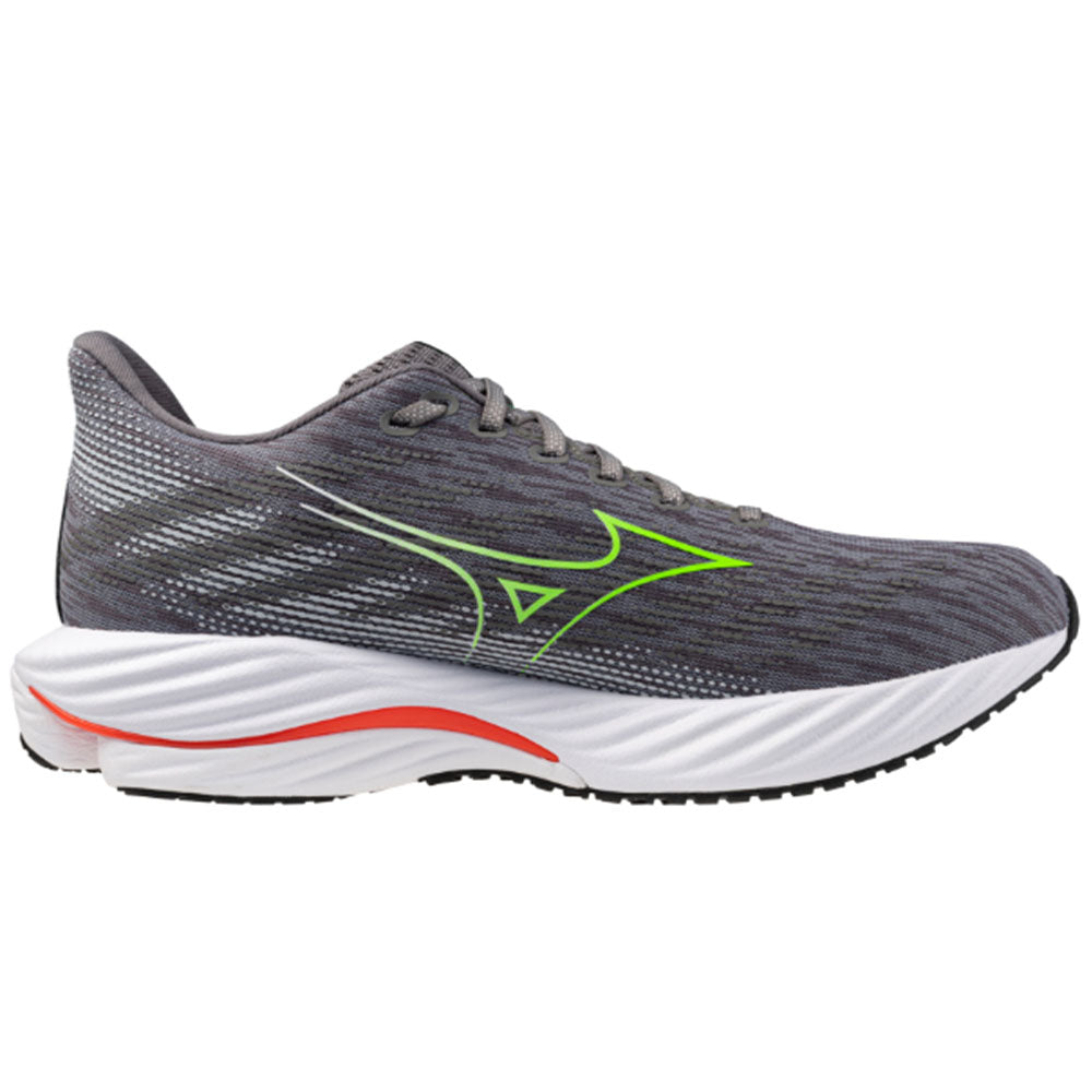 Men's Mizuno Wave Rider 28, Tradewinds/Green Gecko, 12.5 D Medium