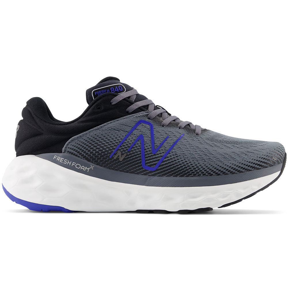 Men's New Balance Fresh Foam X 840v1, Castlerock/Marine Blue/Black/Silver Metalic, 10 D Medium