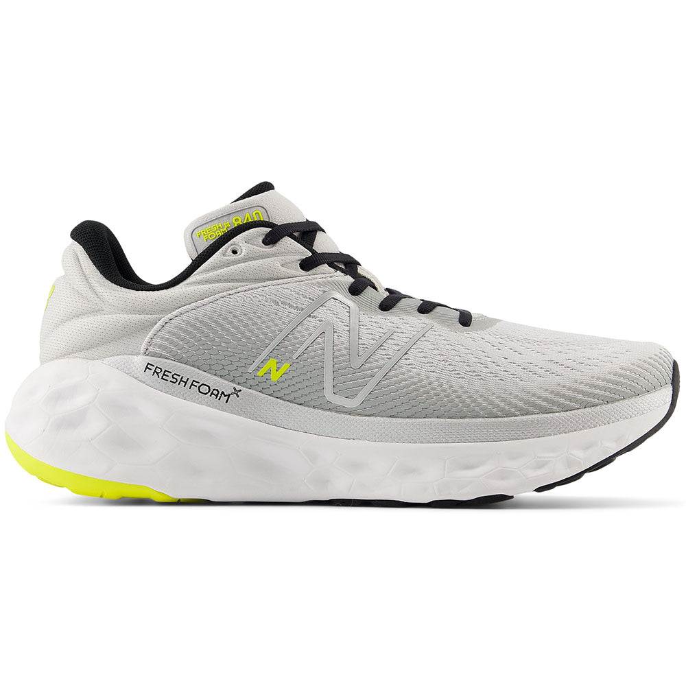 Men's New Balance Fresh Foam X 840v1, Grey Matter/Silver Metallic/Firefly, 13 2E Wide