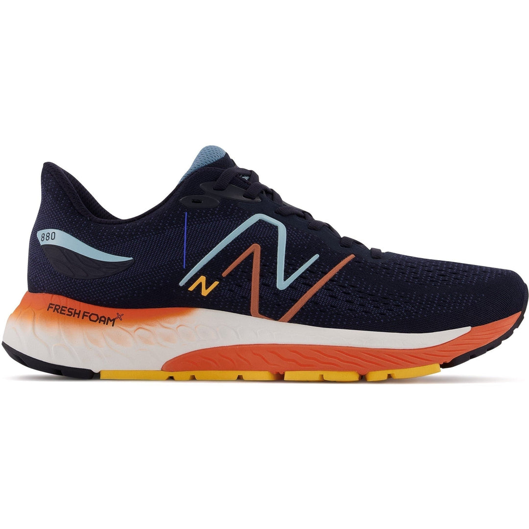 Men's New Balance Fresh Foam X 880v12, Eclipse/Vibrant Apricot, 7 D Medium