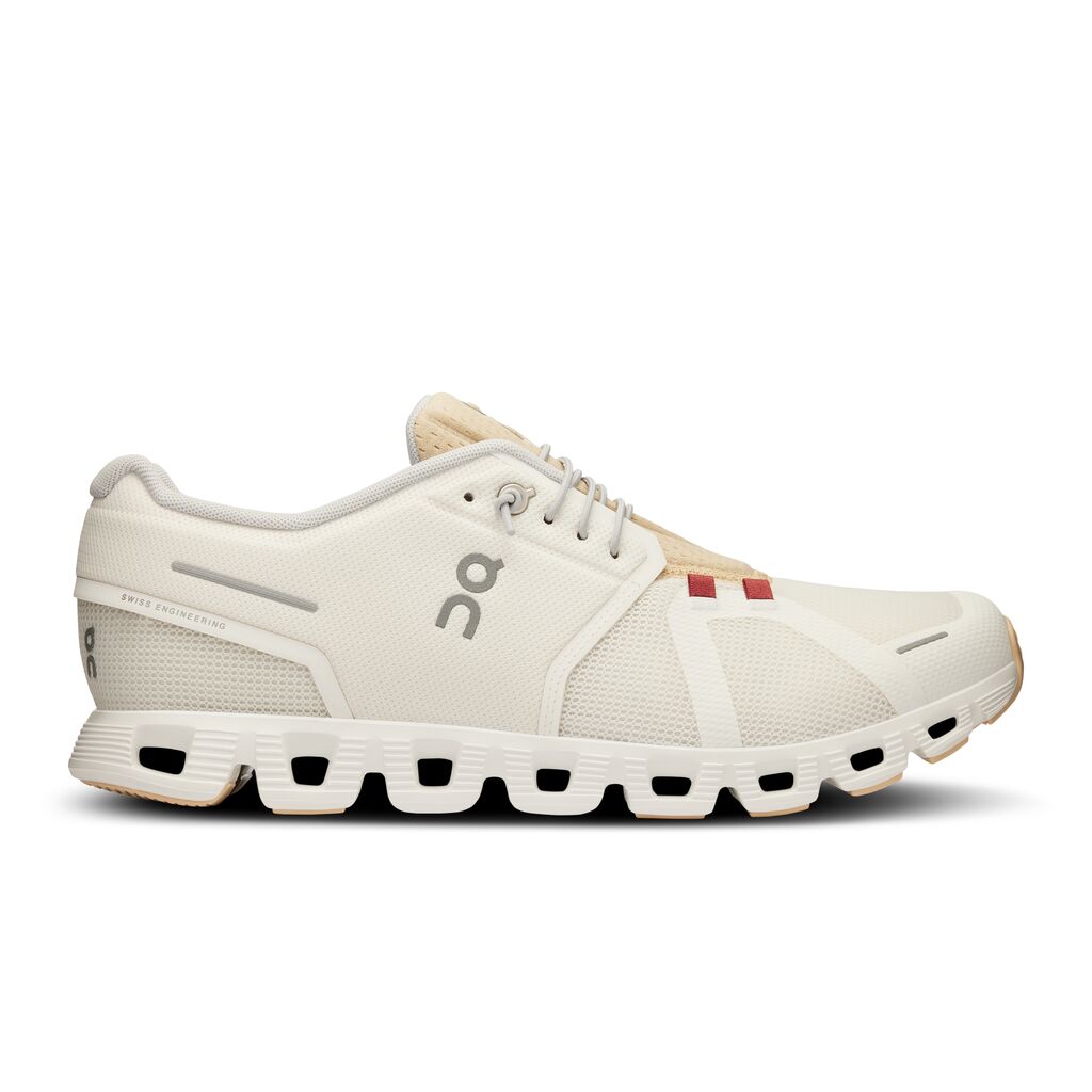 Men's On Cloud 5 Push, Ivory/Savannah, 10.5 D Medium