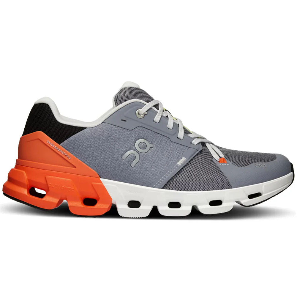 Men's On Cloudflyer 4, Fossil/Flame, 9 D Medium