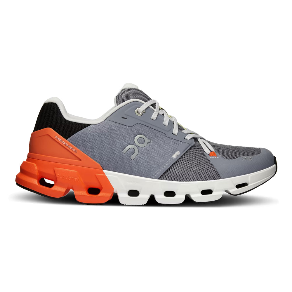 Men's On Cloudflyer 4, Fossil/Flame, 9.5 D Medium