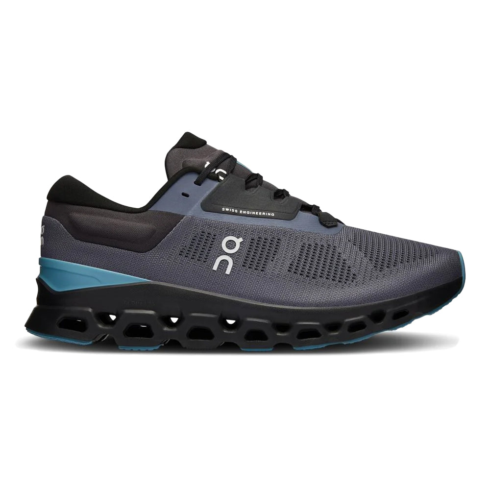 Men's On Cloudstratus 3, Metal/Wisteria, 10 D Medium