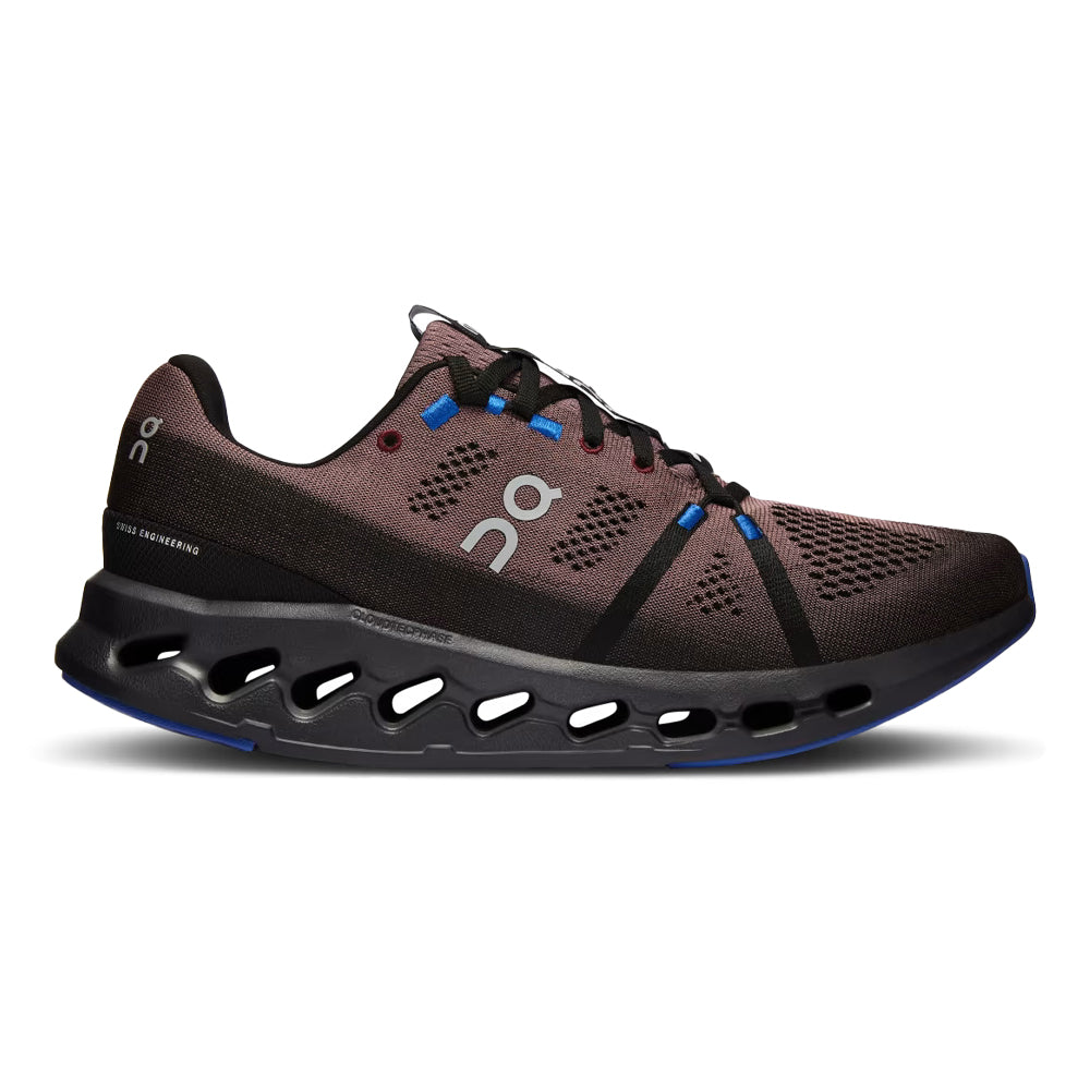 Men's On Cloudsurfer, Black/Cobalt, 12.5 D Medium