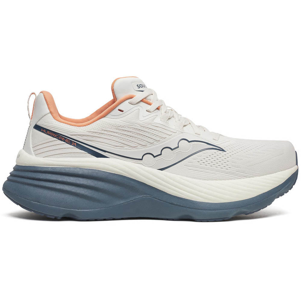 Men's Saucony Hurricane 24, Vanilla/Dusk, 10 D Medium