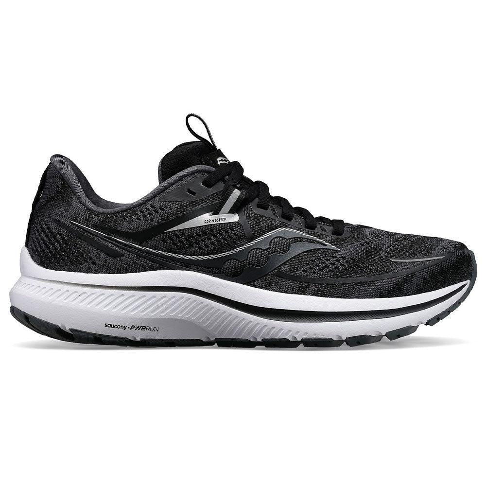 Men's Saucony Omni 21, Black/White, 12 D Medium