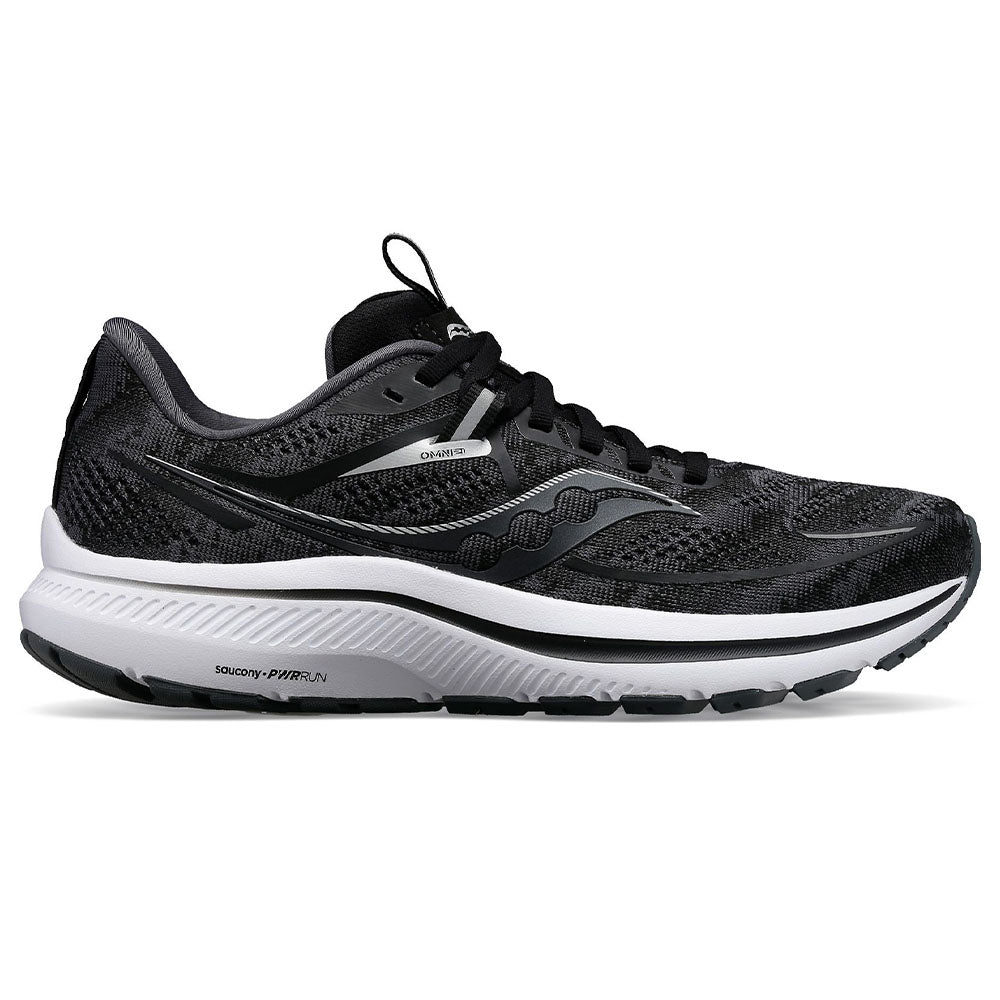 Men's Saucony Omni 21, Black/White, 12.5 D Medium