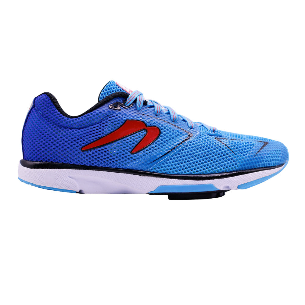 Men's Newton Running Distance 9 B, Blue/Red, 13 D Medium