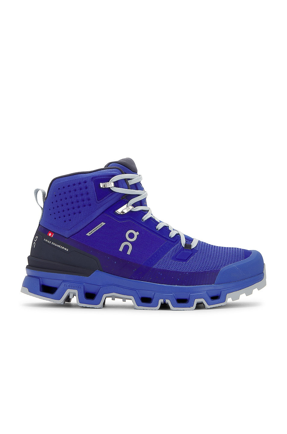 Men's On Cloudrock 2 Waterproof, Indigo/Cobalt, 10.5 D Medium