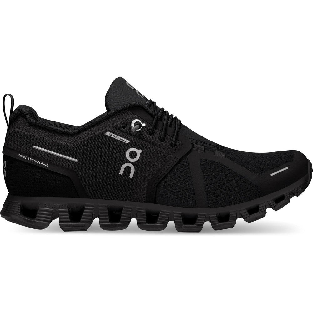 Men's On Cloud 5 Waterproof, All Black, 10 D Medium