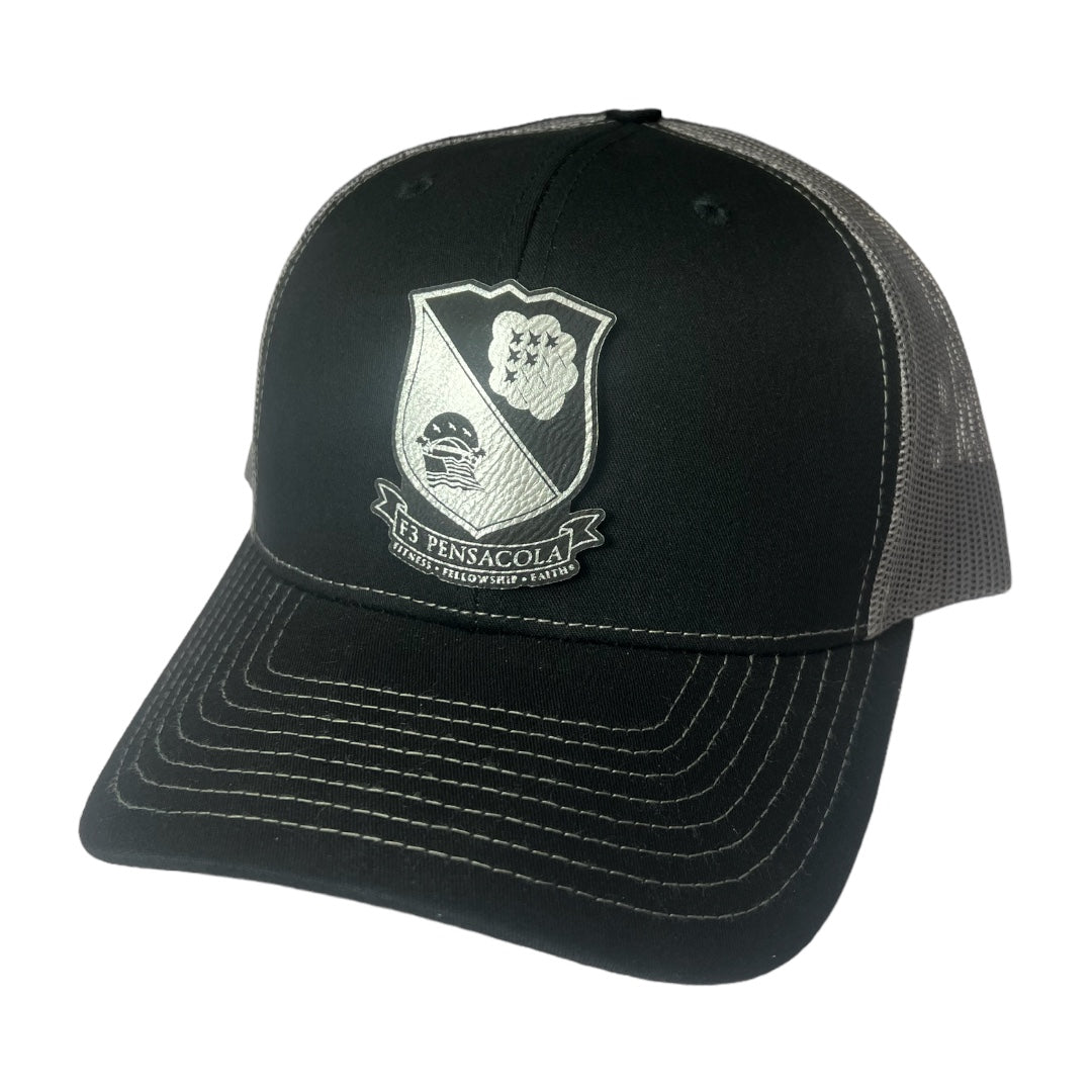 F3 Pensacola Leatherette Patch Hat Pre-Order August 2023