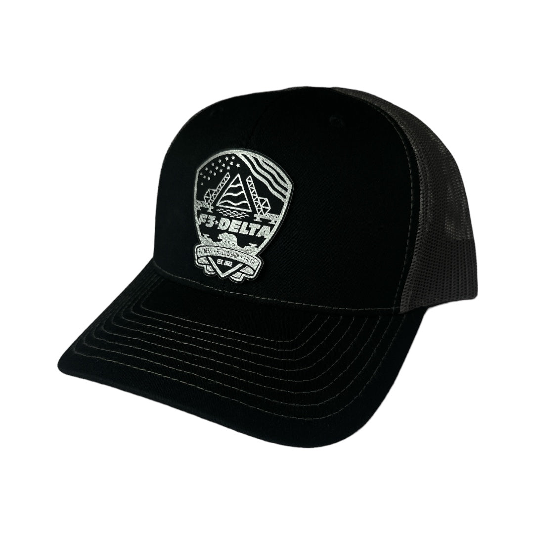 F3 Delta Leatherette Patch Hat Pre-Order October 2023