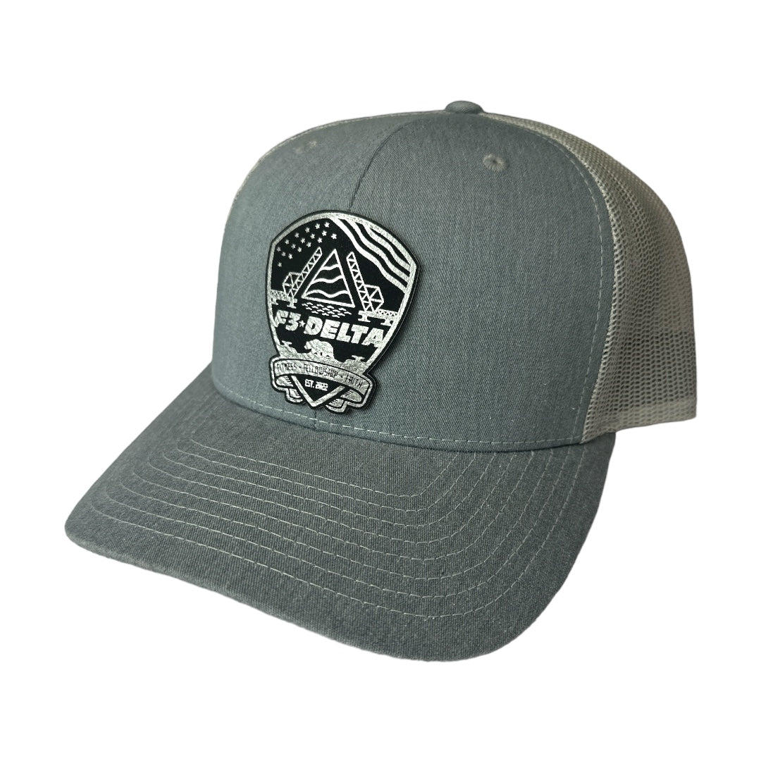 F3 Delta Leatherette Patch Hat Pre-Order October 2023