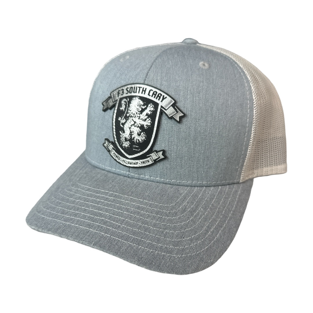 F3 South Cary Shield Leatherette Patch Hat Pre-Order April 2024