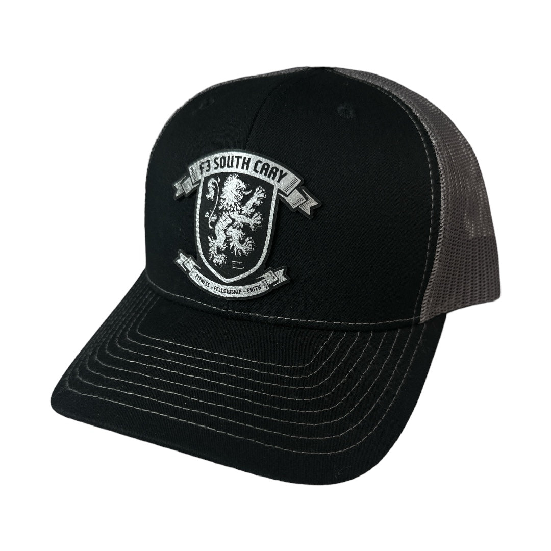 F3 South Cary Shield Leatherette Patch Hat Pre-Order April 2024