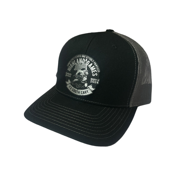 F3 South Cary 2024 Highland Games CSAUP Leatherette Patch Hat Pre-Order January 2024