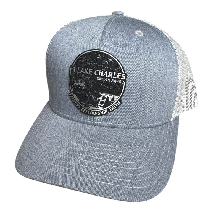 F3 Lake Charles Indian Bayou Leatherette Patch Hat Pre-Order April 2025