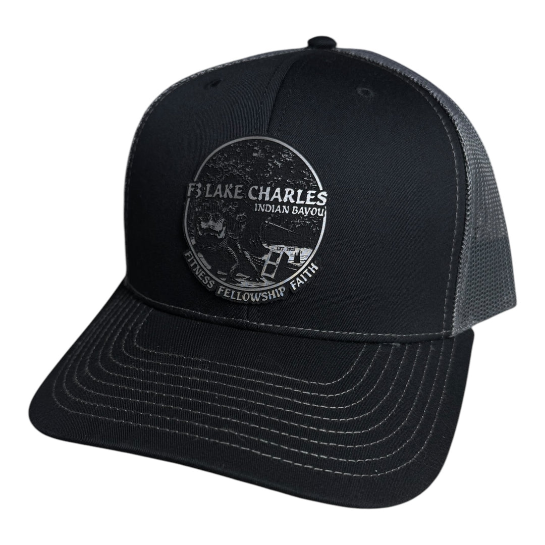 F3 Lake Charles Indian Bayou Leatherette Patch Hat Pre-Order April 2025