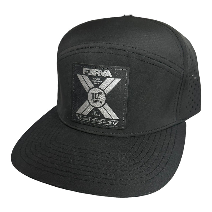 F3 RVA - 10 Year Shirt Leatherette Patch Hat Pre-Order July 2024