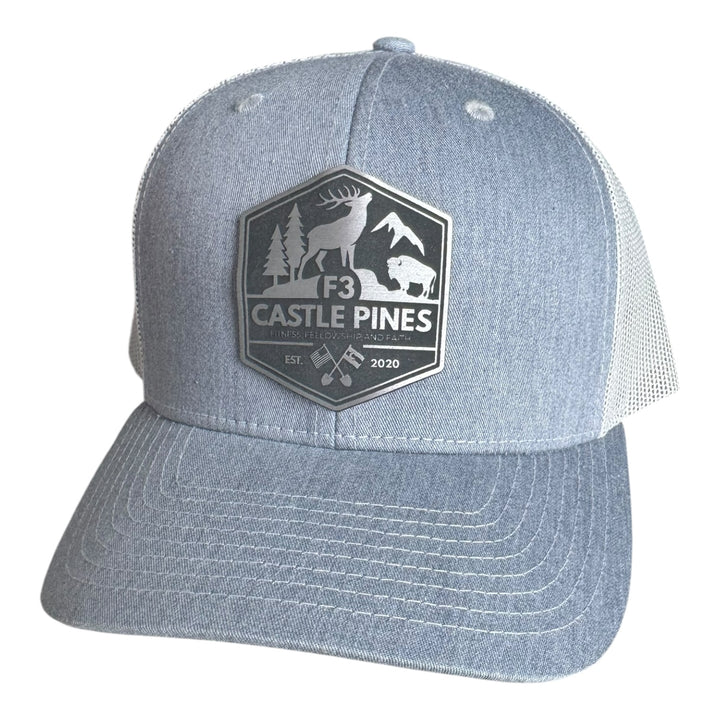 F3 AO Castle Pines Leatherette Patch Hat Pre-Order June 2025