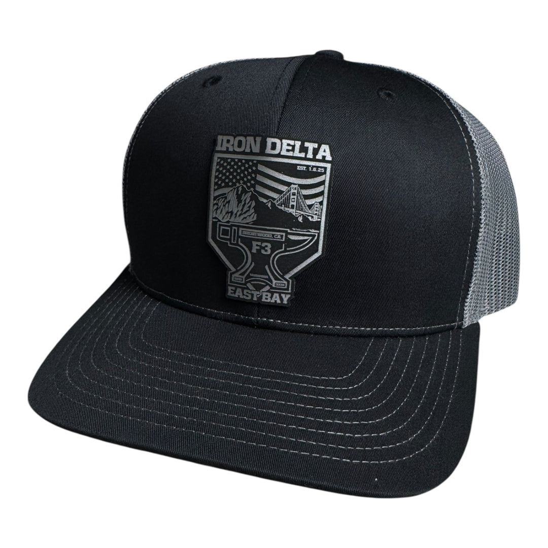 F3 Iron Delta Brentwood Leatherette Patch Hat Pre-Order September 2025