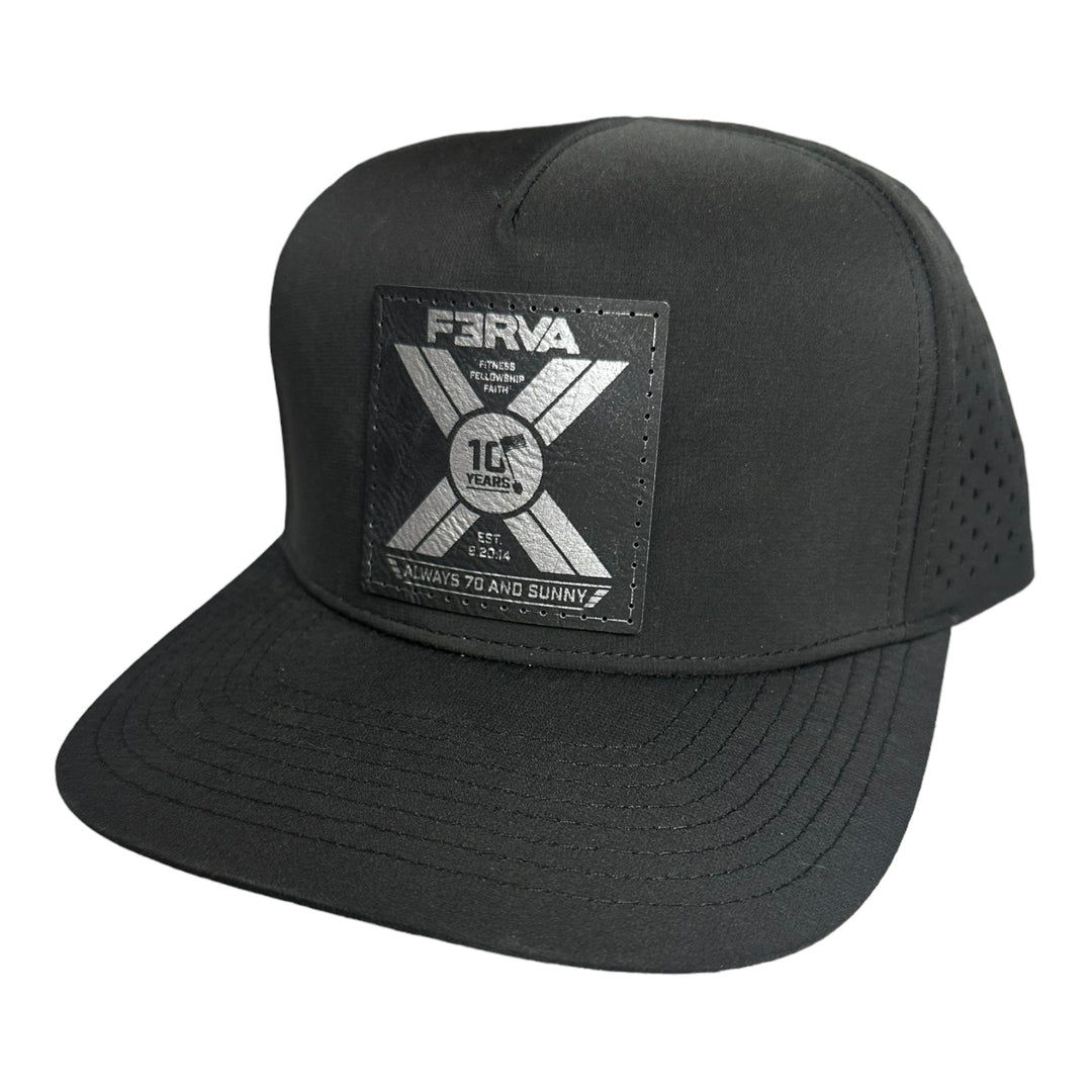 F3 RVA - 10 Year Shirt Leatherette Patch Hat Pre-Order July 2024