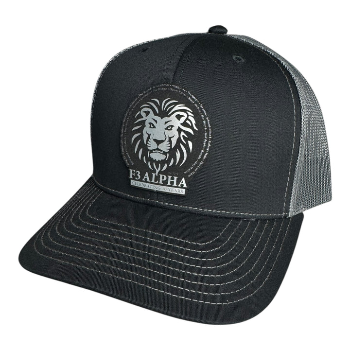 F3 Alpha 10-Year Anniversary Leatherette Patch Hat Pre-Order March 2025