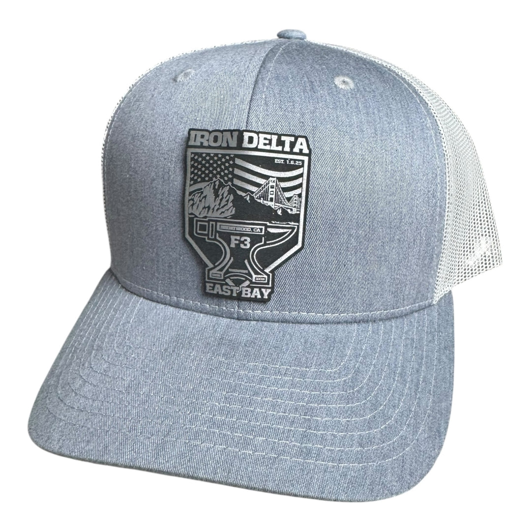 F3 Iron Delta Brentwood Leatherette Patch Hat Pre-Order September 2025