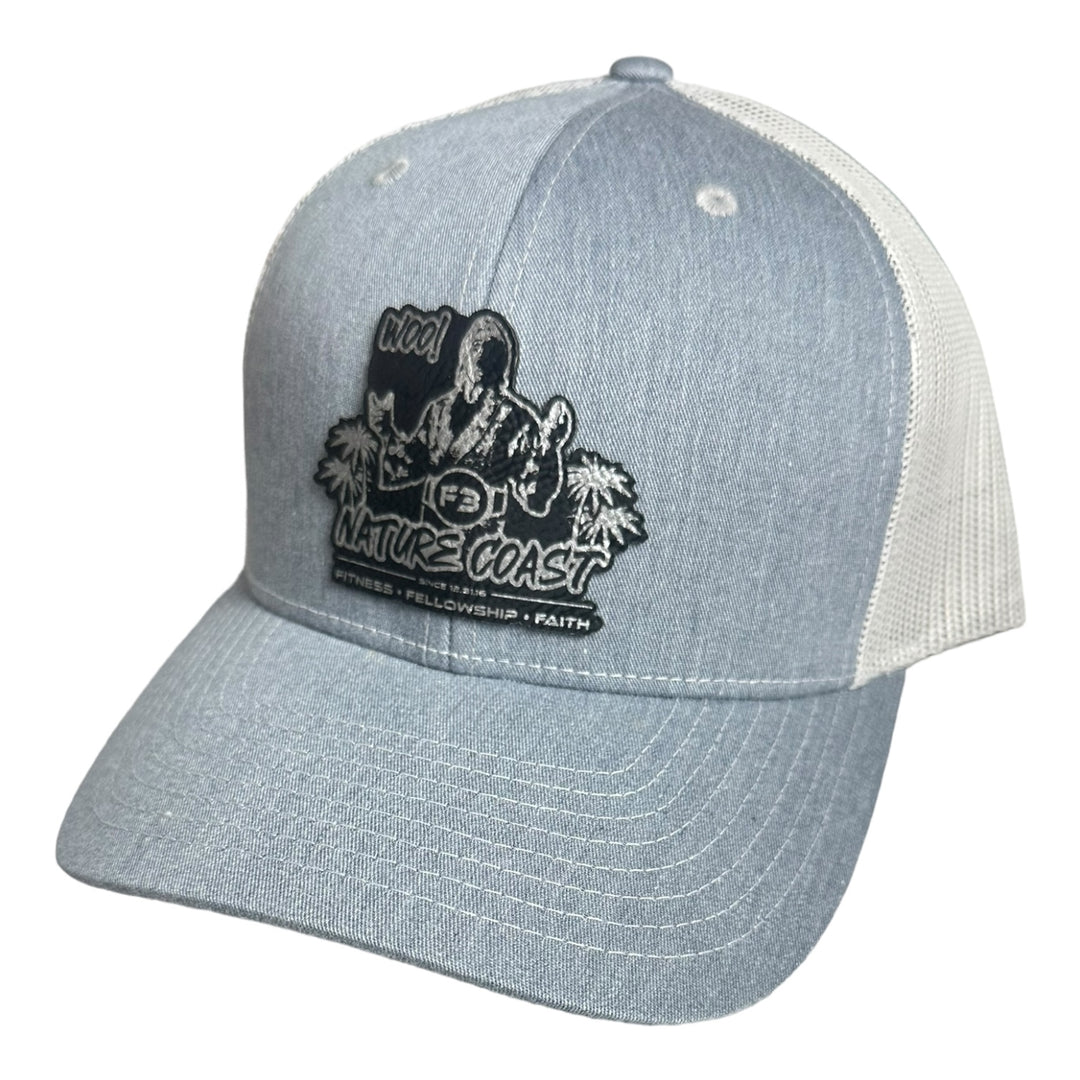 F3 Nature Coast Leatherette Patch Hat Pre-Order August 2024