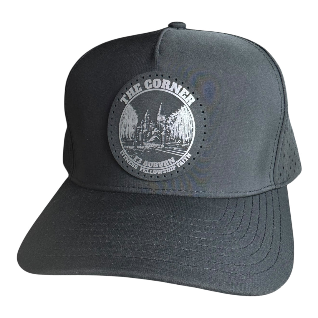 F3 Auburn The Corner Leatherette Patch Hat Pre-Order June 2025