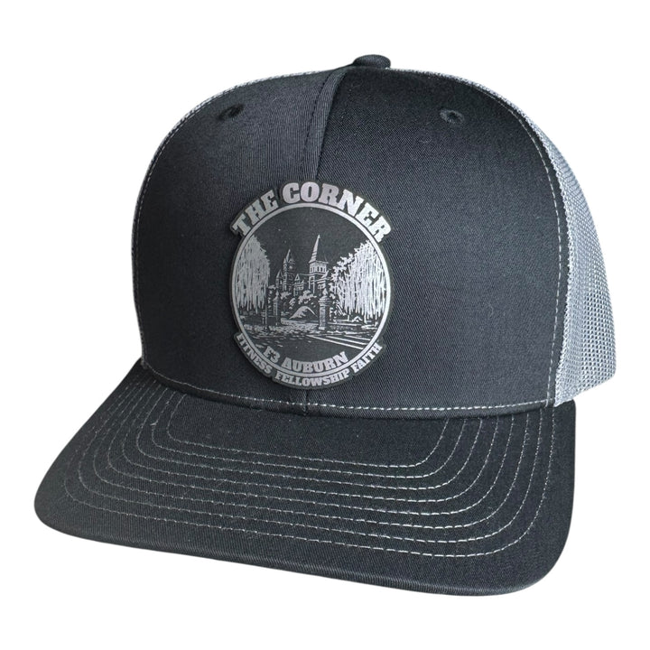 F3 Auburn The Corner Leatherette Patch Hat Pre-Order June 2025
