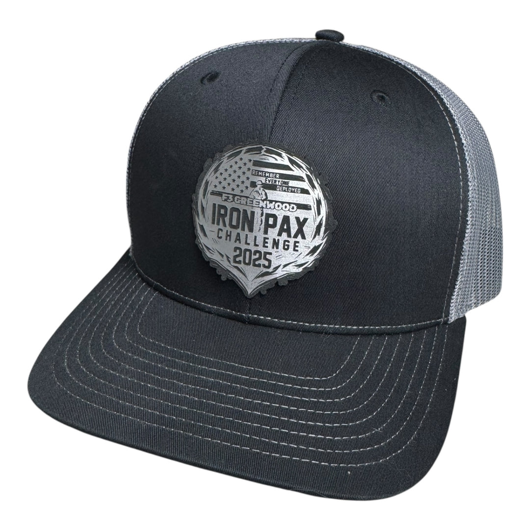 F3 Iron Pax Challenge 2025 Leatherette Patch Hat Pre-Order August 2025