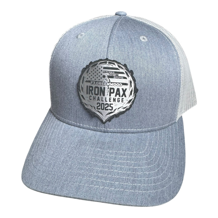 F3 Iron Pax Challenge 2025 Leatherette Patch Hat Pre-Order August 2025