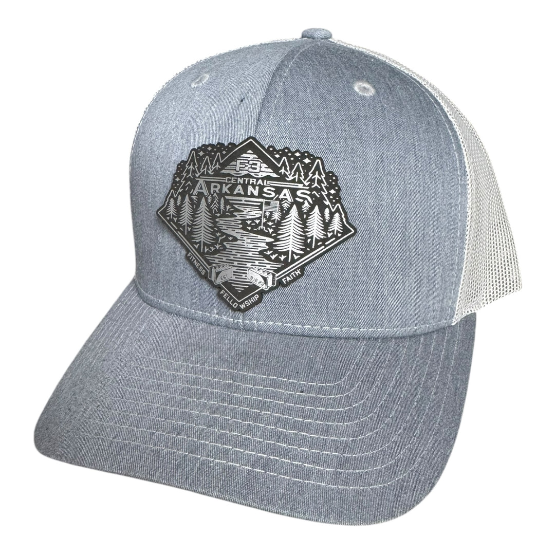 F3 Central Arkansas Leatherette Patch Hat Pre-Order April 2025
