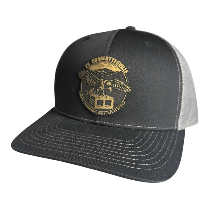 F3 Charlottesville Raven Leatherette Patch Hat Pre-Order October 2025