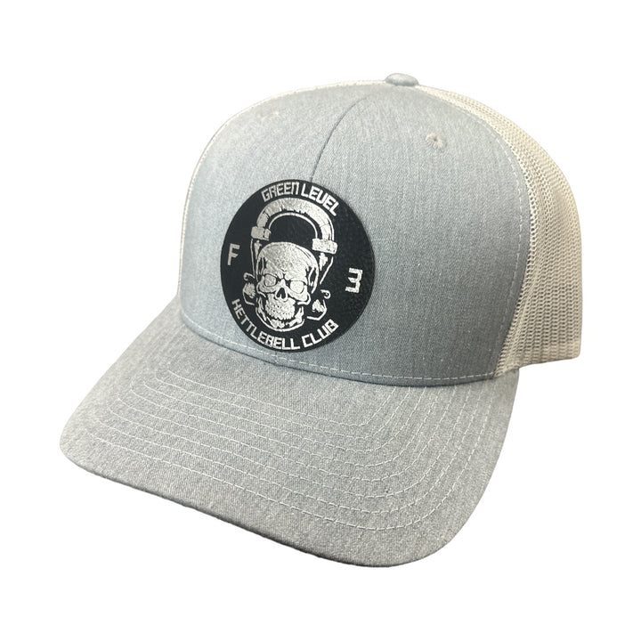 F3 Green Level Kettlebell Leatherette Patch Hat Pre-Order March 2024