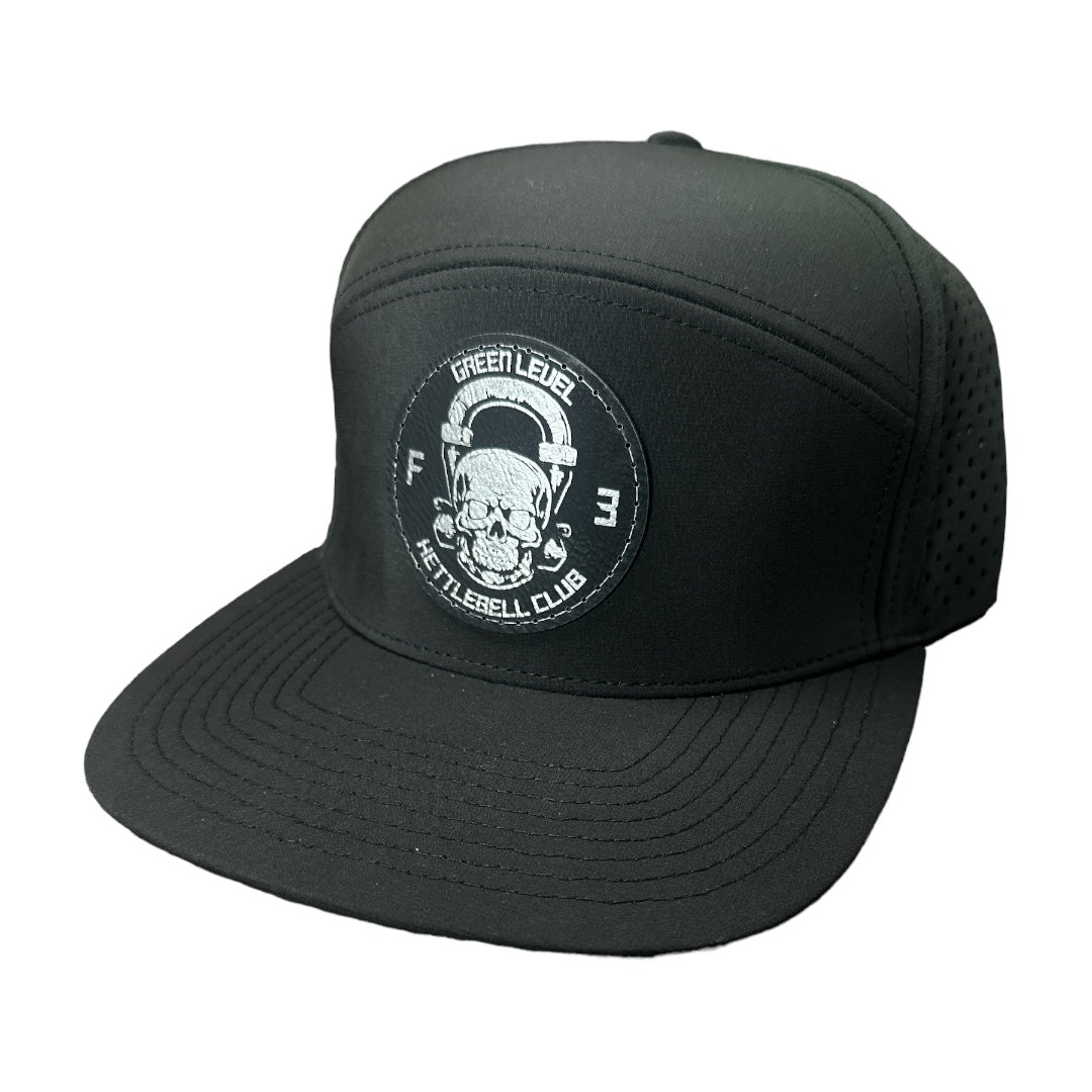 F3 Green Level Kettlebell Leatherette Patch Hat Pre-Order March 2024