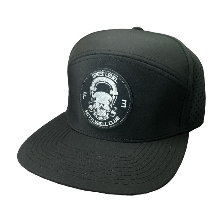 F3 Green Level Kettlebell Leatherette Patch Hat Pre-Order March 2024