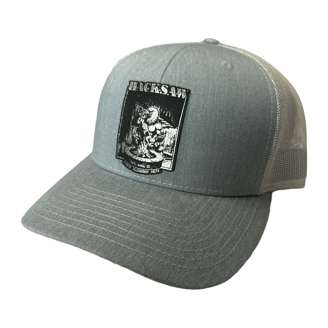 F3 Northlake Hacksaw Leatherette Patch Hat Pre-Order March 2024